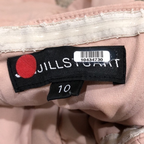 Jill Stuart Eastside Jumpsuit Size 10 Blush Pink Pleated Wide Leg Strapless - Picture 4 of 9